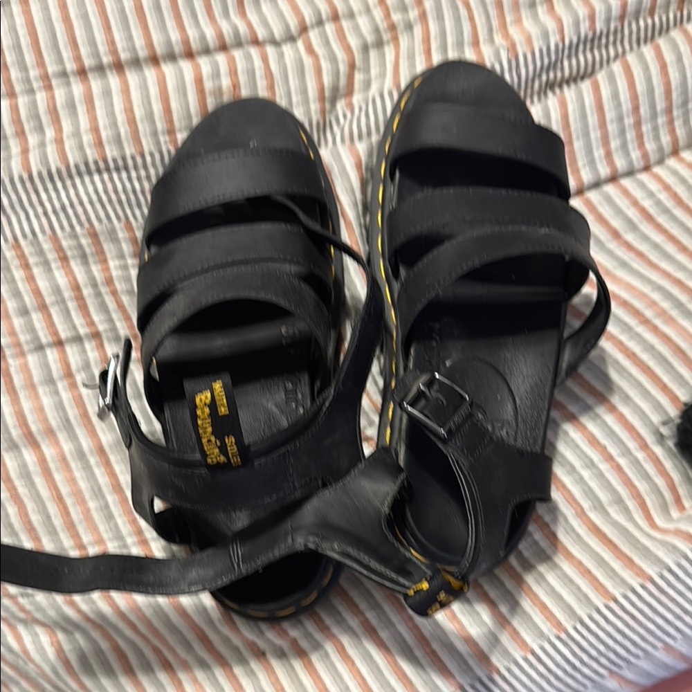 Dr. Martens Black Kids Sandals